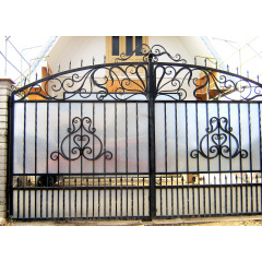 Ворота кованые с профнастилом Б0046пф Legran Белая Церковь