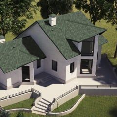 Битумная черепица Акцент Мохито Лозовая