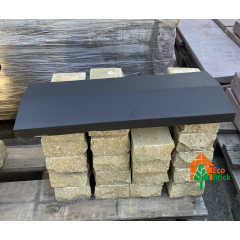 Коник для забору бетонний 360х680 мм чорний Черкаси