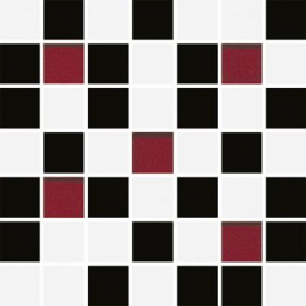 Плитка Ceramika Konskie Michelle White-Black Mosaic мозаика 20х20 см (ICT0700007G1)