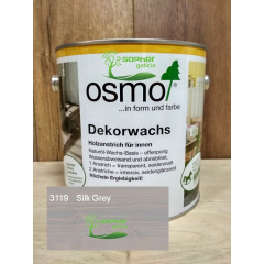 Олія з воском Osmo Decorwachs 2.5л 3119 Grey silk Сірий шовк Житомир
