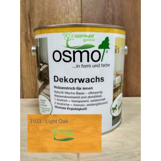 Масло с воском Osmo Decorwachs 2.5л 3103 Light Oak Дуб светлый