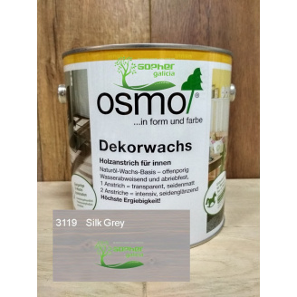 Олія з воском Osmo Decorwachs 2.5л 3119 Grey silk Сірий шовк