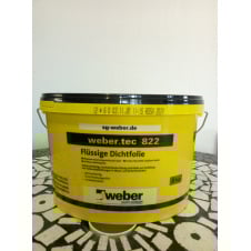 weber tec 822 (8кг колір - рожевий) Еластична напіврідка гідроізоляційна мастика готова до нанесення