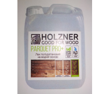 Лак поліуретановий на водній основі Holzner Parquet PRO Plus 5л