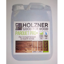 Лак поліуретановий на водній основі Holzner Parquet PRO Plus 5л