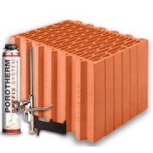 Керамічні блоки Porotherm Klima Dryfix 38