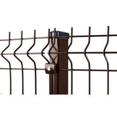Сетка для забора 2.03 коричневый-ral 8017/Zn+ППЛ/3D/3-4/SZ Измаил