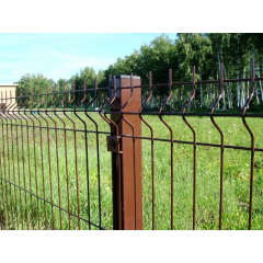 Сітка для огорожі 1.73 коричневий-ral 8017 / Zn + ППЛ / 3D / 3-4 / SZ Токмак