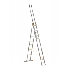 Лестница алюминиевая трехсекционная 3 х 14 ступеней (профессиональная) Херсон