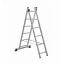 Алюминиевая двухсекционная лестница 2 х 6 ступеней (универсальная) Чернівці