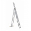 Лестница алюминиевая трехсекционная универсальная 3 х 18 ступеней (профессиональная) Херсон