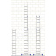 Лестница алюминиевая трехсекционная универсальная 3 х 16 ступеней (профессиональная) Миколаїв
