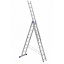 Алюминиевая трехсекционная лестница 3 х 10 ступеней (универсальная) Тернопіль