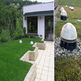 Крышный туннельный фонарь для плоской кровли TY-250-A + В от 250 мм