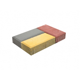 Тротуарна плитка цеглинка сіра 200х100х6