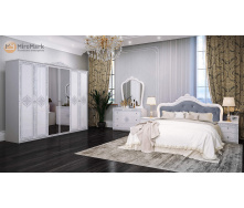 Спальня Луїза 6Д білий глянець Миро-Марк