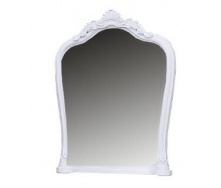 Зеркало Луиза с короной белый глянец Миро-Марк