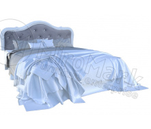 Кровать Луиза 180 белый глянец без каркаса Миро-Марк