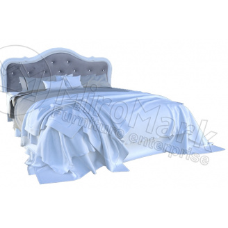 Ліжко Луїза 180 білий глянець без каркаса Миро-Марк