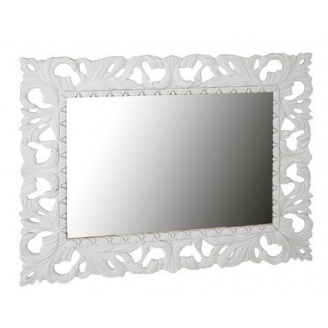 Зеркало Империя 100х80 белый глянец Миро-Марк