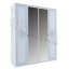 Шкаф Луиза 4Д с зеркалом белый глянец Миро-Марк Киев