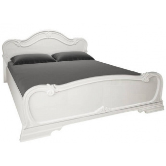 Ліжко двоспальне Футура 160 білий глянець без каркаса Миро-Марк