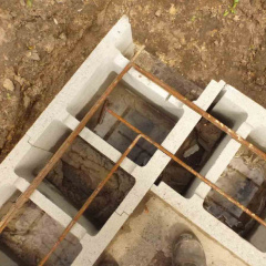 Бетонный блок несъёмной опалубки 510х250х235 Хмельницкий