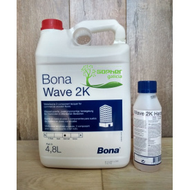 Двокомпонентний поліуретановий лак на водній основі Bona Wave 5 л