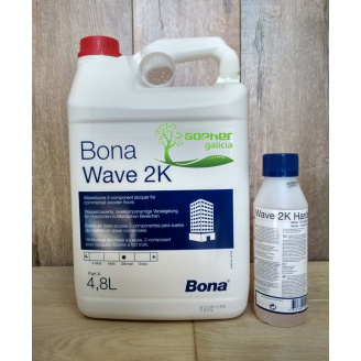 Двокомпонентний поліуретановий лак на водній основі Bona Wave 5 л