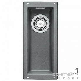 Гранитная кухонная мойка Blanco Subline 160-U Silgranit 523397 темная скала