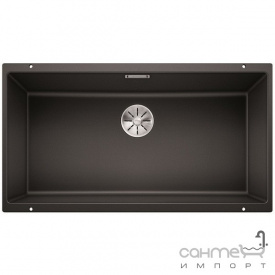Гранитная кухонная мойка Blanco Subline 800-U 523142 темная скала