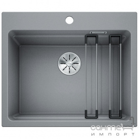 Гранитная кухонная мойка Blanco Etagon 6 Silgranit 524546 серый беж