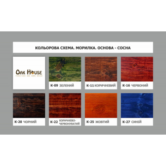Морилка Oak House для всех пород древесины на водной основе красная к_16