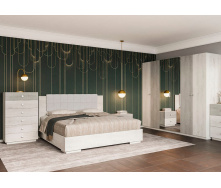 Спальня Вивиан 6Д аляска + монолит Мир мебели