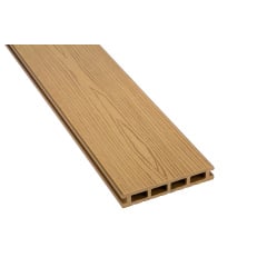 Терасна дошка двостороння ДПК POLYMER&WOOD PREMIUM Дуб дерево-полімерна композитна дошка для тераси, балкона, вулиці коричнева Запоріжжя