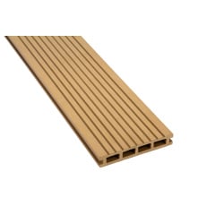 Терасна дошка двостороння ДПК POLYMER&WOOD PREMIUM Дуб дерево-полімерна композитна дошка для тераси, балкона, вулиці коричнева Запоріжжя
