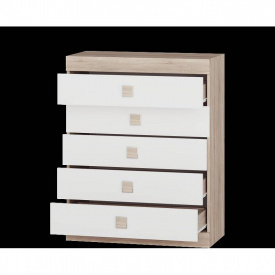 Комод для вещей Эверест Соната 2 Сонома + белый (Son-1)