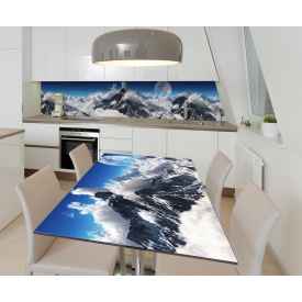 Наклейка 3Д виниловая на стол Zatarga «Покоритель вершин» 650х1200 мм для домов, квартир, столов, кофейн, кафе