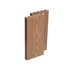 Террасная доска двухсторонняя ДПК Унидек UNIDECK CEDAR WOOD дерево-полимерная композитная доска декинг для улицы, балкона, бассейна коричневая Тернополь