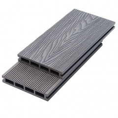 Террасная доска двухсторонняя ДПК Брюгган BRUGGAN ELEGANT LIGHT 3D GRAPHITE дерево-полимерная композитная доска для бассейнов, беседок серая Киев