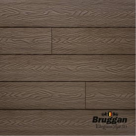 Террасная доска двухсторонняя ДПК Брюгган BRUGGAN ELEGANT LIGHT 3D WINE COPPER дерево-полимерная композитная доска для бассейнов, беседка коричневая