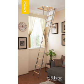 Горищні сходи Bukwood Compact Metal Mini 80х90 см