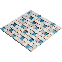 Мозаика керамическая Kotto Keramika CM 3108 C3 Laterizio Griz-Laterizio Bianco-Lgrunde Glass 300х300 мм Киев