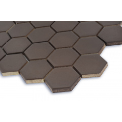 Мозаика керамическая Kotto Keramika H 6005 Hexagon Coffee Brown 295х295 мм Киев