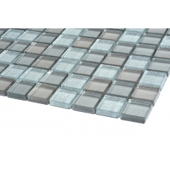 Мозаика стеклянная Kotto Keramika GM 8011 C3 Silver Grey Brocade/Medium Grey/Grey Silver 300х300 мм Полтава