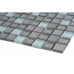 Мозаика стеклянная Kotto Keramika GM 8010 C3 Silver Grey Brocade/Grey W/Grey Mat 300х300 мм Киев