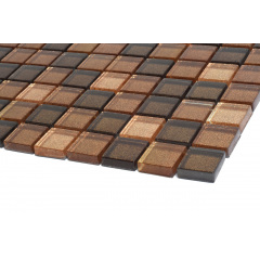 Мозаика стеклянная Kotto Keramika GM 8007 C3 Brown Dark/Brown Gold/Brown Brocade 300х300 мм Киев