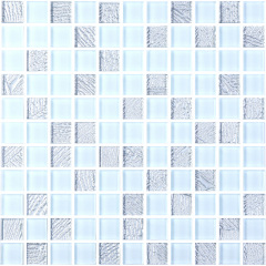 Мозаика стеклянная Kotto Keramika GM 8015 C2 Silver S5/White 300х300 мм Полтава