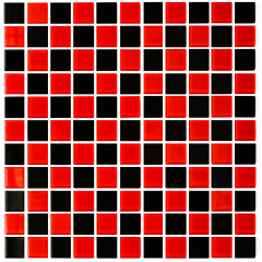 Мозаика стеклянная Kotto Keramika GM 4003 CC Black/Red M 300х300 мм Житомир